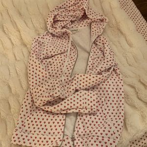 Roller Rabbit Zip Up Hearts Print